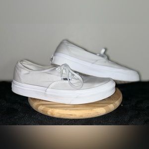 All white vans, women’s size 7